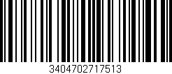 Código de barras (EAN, GTIN, SKU, ISBN): '3404702717513'