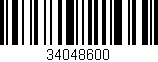 Código de barras (EAN, GTIN, SKU, ISBN): '34048600'