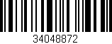 Código de barras (EAN, GTIN, SKU, ISBN): '34048872'