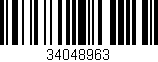 Código de barras (EAN, GTIN, SKU, ISBN): '34048963'