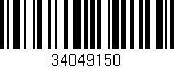 Código de barras (EAN, GTIN, SKU, ISBN): '34049150'