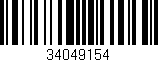 Código de barras (EAN, GTIN, SKU, ISBN): '34049154'