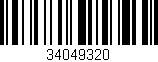 Código de barras (EAN, GTIN, SKU, ISBN): '34049320'