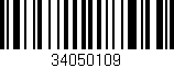 Código de barras (EAN, GTIN, SKU, ISBN): '34050109'