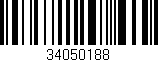 Código de barras (EAN, GTIN, SKU, ISBN): '34050188'