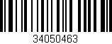 Código de barras (EAN, GTIN, SKU, ISBN): '34050463'