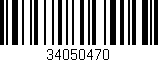Código de barras (EAN, GTIN, SKU, ISBN): '34050470'