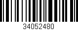 Código de barras (EAN, GTIN, SKU, ISBN): '34052480'