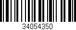 Código de barras (EAN, GTIN, SKU, ISBN): '34054350'