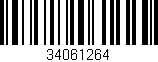 Código de barras (EAN, GTIN, SKU, ISBN): '34061264'