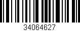Código de barras (EAN, GTIN, SKU, ISBN): '34064627'