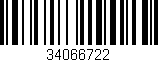 Código de barras (EAN, GTIN, SKU, ISBN): '34066722'