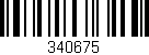 Código de barras (EAN, GTIN, SKU, ISBN): '340675'