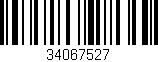 Código de barras (EAN, GTIN, SKU, ISBN): '34067527'