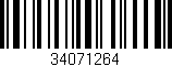 Código de barras (EAN, GTIN, SKU, ISBN): '34071264'