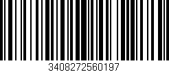 Código de barras (EAN, GTIN, SKU, ISBN): '3408272560197'