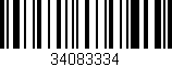 Código de barras (EAN, GTIN, SKU, ISBN): '34083334'