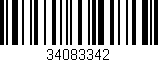 Código de barras (EAN, GTIN, SKU, ISBN): '34083342'