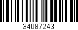 Código de barras (EAN, GTIN, SKU, ISBN): '34087243'