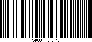 Código de barras (EAN, GTIN, SKU, ISBN): '34088_146_0_40'