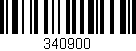 Código de barras (EAN, GTIN, SKU, ISBN): '340900'