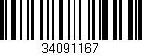 Código de barras (EAN, GTIN, SKU, ISBN): '34091167'