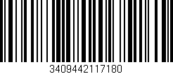 Código de barras (EAN, GTIN, SKU, ISBN): '3409442117180'