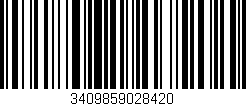 Código de barras (EAN, GTIN, SKU, ISBN): '3409859028420'