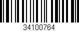 Código de barras (EAN, GTIN, SKU, ISBN): '34100764'
