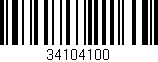 Código de barras (EAN, GTIN, SKU, ISBN): '34104100'