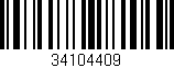 Código de barras (EAN, GTIN, SKU, ISBN): '34104409'