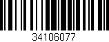 Código de barras (EAN, GTIN, SKU, ISBN): '34106077'