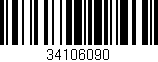 Código de barras (EAN, GTIN, SKU, ISBN): '34106090'