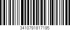 Código de barras (EAN, GTIN, SKU, ISBN): '3410791817195'