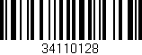 Código de barras (EAN, GTIN, SKU, ISBN): '34110128'