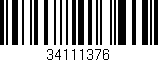 Código de barras (EAN, GTIN, SKU, ISBN): '34111376'