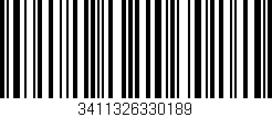 Código de barras (EAN, GTIN, SKU, ISBN): '3411326330189'