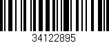 Código de barras (EAN, GTIN, SKU, ISBN): '34122895'
