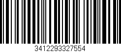 Código de barras (EAN, GTIN, SKU, ISBN): '3412293327554'