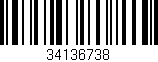 Código de barras (EAN, GTIN, SKU, ISBN): '34136738'