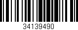 Código de barras (EAN, GTIN, SKU, ISBN): '34139490'