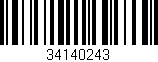 Código de barras (EAN, GTIN, SKU, ISBN): '34140243'