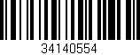 Código de barras (EAN, GTIN, SKU, ISBN): '34140554'