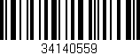 Código de barras (EAN, GTIN, SKU, ISBN): '34140559'