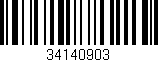 Código de barras (EAN, GTIN, SKU, ISBN): '34140903'