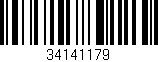 Código de barras (EAN, GTIN, SKU, ISBN): '34141179'