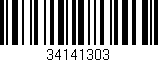 Código de barras (EAN, GTIN, SKU, ISBN): '34141303'