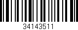 Código de barras (EAN, GTIN, SKU, ISBN): '34143511'