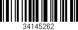 Código de barras (EAN, GTIN, SKU, ISBN): '34145262'