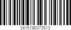 Código de barras (EAN, GTIN, SKU, ISBN): '3415198372513'
